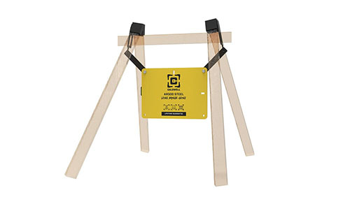 The Caldwell AR500 Long Range Gong Kit features a durable 18"x24" AR500 gong, customizable frame, and a Flash Bang hit indicator for easy shot spotting.