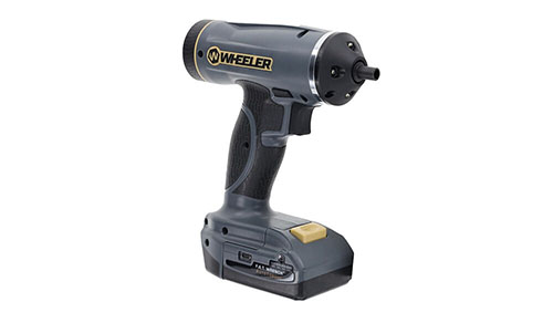 The F.A.T. Wrench AutoTorque offers effortless torque adjustment, a 200 RPM motor, rechargeable battery, and a 15-piece bit set for precise gunsmithing.