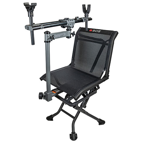 Experience ultimate comfort and stability with the BOG ChairPod, featuring 360-degree movement that allows hands-free scoping or photography while hunting.
