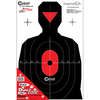 Hone your defensive shooting skills with Caldwell® Silhouette Flake Off Targets, featuring high visibility for easy bullet impact tracking and a 2:1 size ratio.
