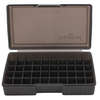 Keep your reloaded ammunition organized with Frankford Arsenal's see-through plastic ammo boxes, available in various sizes and colours to fit most calibers.