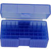 Organize your reloaded ammunition effortlessly with Frankford Arsenal's see-through plastic ammo boxes, available in various sizes and colours to fit most calibers.