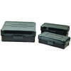 The Frankford Arsenal Hinge-Top Ammo Box features a strong mechanical hinge, stackable design, and flat opening for easy access, perfect for .357 Sig, .40SW, and .45ACP.