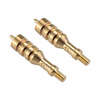 Tipton Solid Brass Jags ensure a tight fit for effective cleaning, featuring a pointed tip for centered patches and 8-32 threads for compatibility.