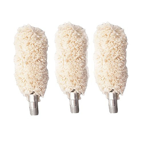 The Tipton Bore Mop 3 pk is made from 100% cotton, ultra-absorbent, perfect for applying solvents and lubes effectively to clean 10/12 gauge bores.