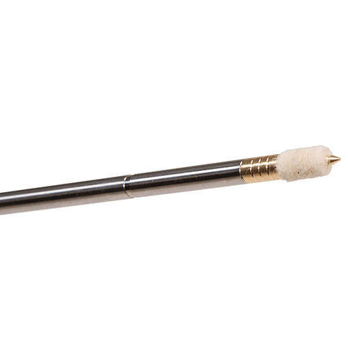 The Tipton Pistol Pellet Kit features durable compressed felt pellets for superior cleaning, easier use than patches, and includes a caliber-correct nickel plated jag.