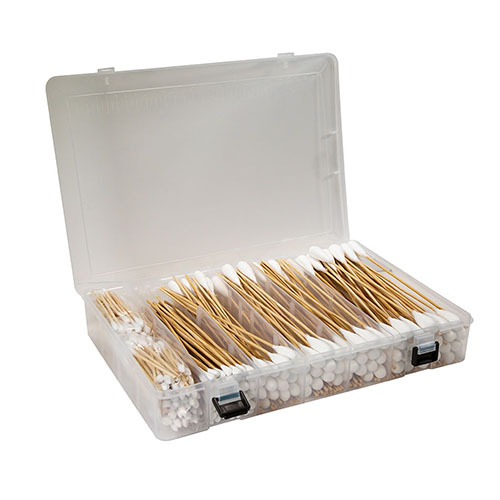 Tipton Power Swabs offer durable cotton construction with a flexible bamboo handle, ensuring no mess, maximum cleaning in lands and grooves, and easy disposal.