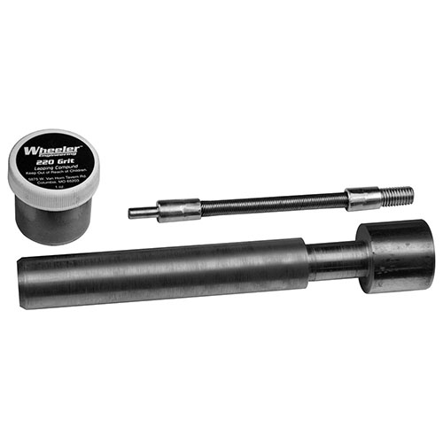 Achieve unmatched accuracy with the Wheeler Delta Series AR Receiver Lapping Tool; ensures a perfect receiver-barrel fit using durable steel and 220 Grit lapping compound.