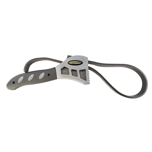 The Wheeler Delta Series AR Forend Wrench features an ergonomic handle and adjustable nylon strap, ensuring secure handling of any handguard without damage.