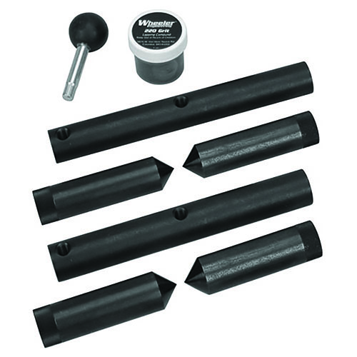 The Wheeler Scope Ring Alignment and Lapping Kit ensures perfect ring alignment, reduces scope stress, and prevents ring marring for a flawless shooting experience.
