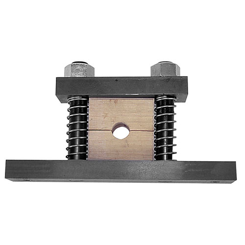 The Wheeler Barrel Vise securely clamps your barrel for removal, featuring two pre-drilled oak blocks (1" & 3/4") and a solid block for custom drilling.
