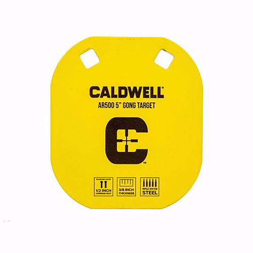 Caldwell AR500 5" targets offer high visibility, exceptional durability with AR-500 steel, and withstand thousands of rounds for all your shooting needs.