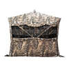 The BOG Grave Digger™ Ground Blind offers maximum space, silent zippers, 360° windows, a double-width door, and allows standing height shooting for ultimate versatility.