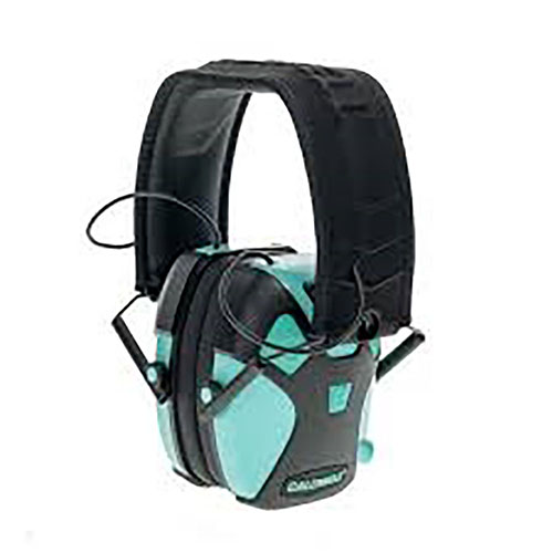 Caldwell E-MAX® PRO offers 23dB noise reduction, stylish comfort, youth/adult sizes, and easy push button volume controls for all-day hearing protection.