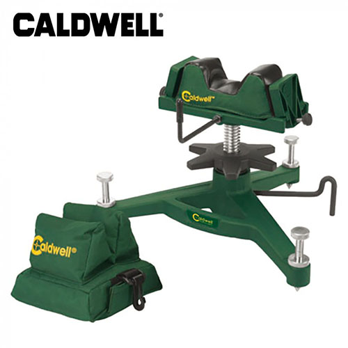 Achieve precise shot repeatability and tighter groups with Caldwell's The Rock Dlx Shooting Rest and Rear Bag Combo, designed to eliminate the human factor.