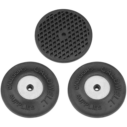 Caldwell BR Feet offer a stable, non-marring solution for your shooting bench, protecting surfaces while providing a firm, no-slip footprint for your Rock BR.