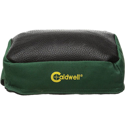 Experience unmatched stability with Caldwell's Bench Accessory Bag No. 3, featuring durable leather and polyester, quick installation, and a shape-retaining design.