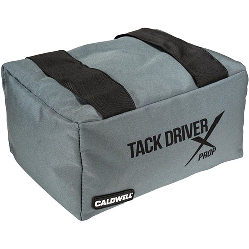 The Caldwell Tack Driver Prop Bag offers unmatched versatility for PRS Matches, durable construction, non-absorbent filling for stability, and multiple rest options.