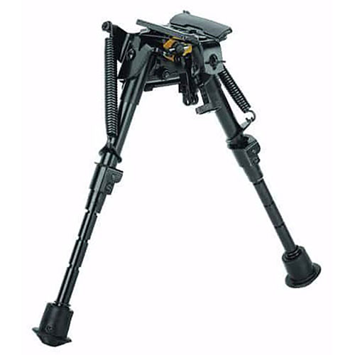 The Caldwell XLA Bipod offers stable shooting support, easy height adjustment, and versatile attachment to firearms with a sling swivel stud, available in multiple heights.