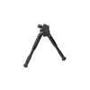 The Caldwell AR Bipod Prone offers quick attachment to picatinny rails, pivot and cant movements for alignment, secure height positioning, and rubber feet for grip.