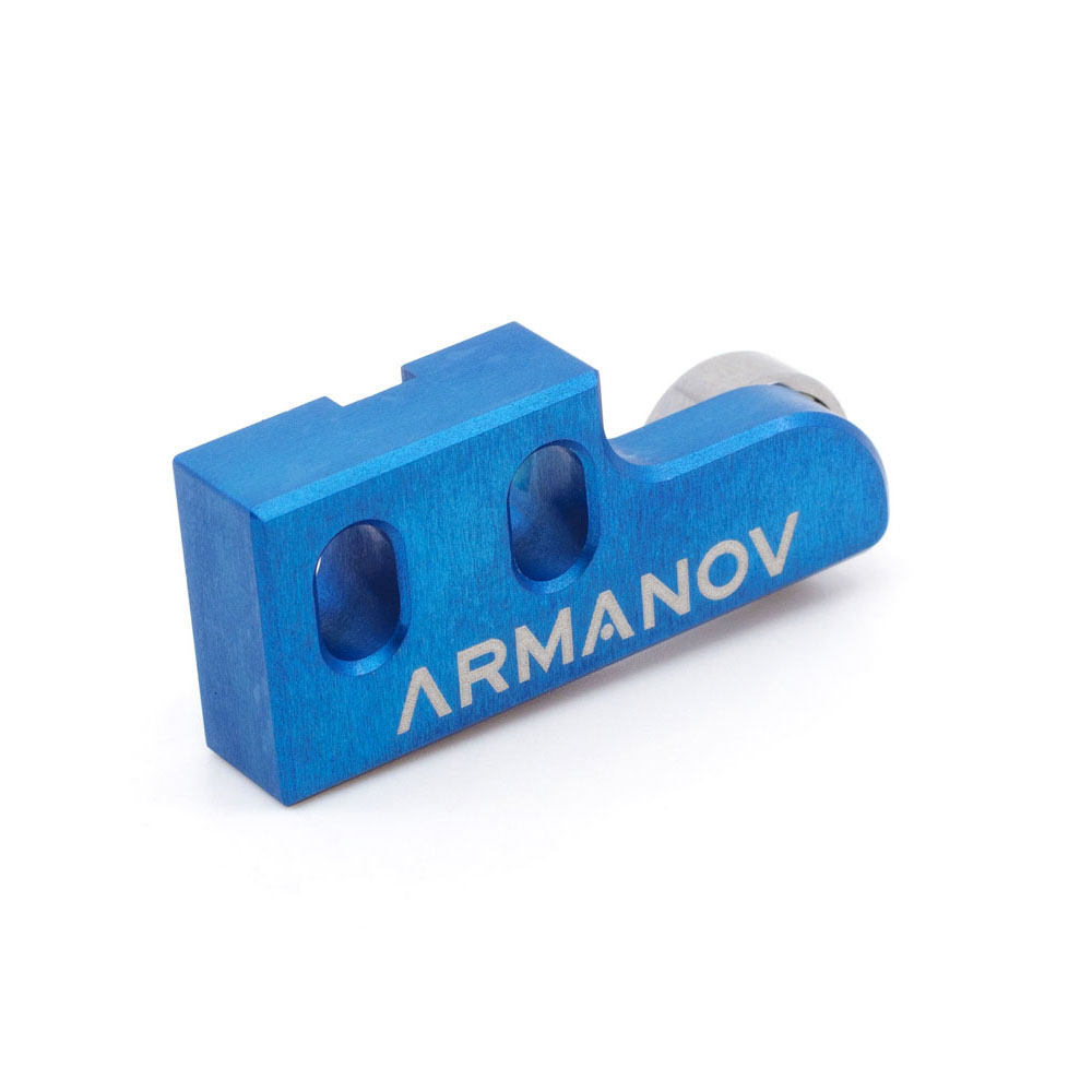 Upgrade your Dillon XL650 with the ARMANOV Index Bearing Cam Block for smoother action, reduced friction, and no grease needed for the index pawl.