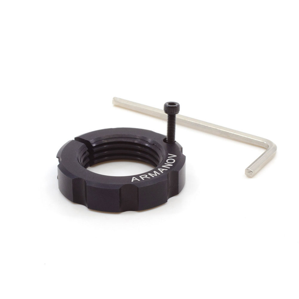 The ARMANOV Free Float Lock Ring for Dillon Toolhead ensures precise die alignment for more concentric ammunition, fitting Dillon XL650/XL750 or RL550 toolheads.