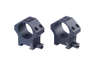 The ERATAC Two-Piece Ring Mounts feature aircraft-grade aluminum, dual fastening options, adaptable rail tension, and a tactical modular interface for versatile optics.