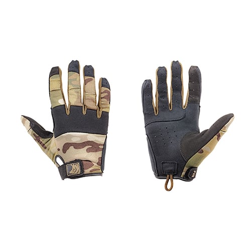 The PIG FDT Alpha Touch Gloves feature a Single Layer Design for superior grip, touchscreen compatibility, and unmatched flexibility for tactical shooting.