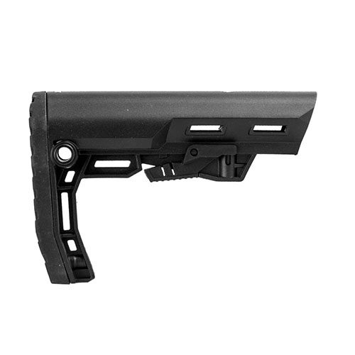 The Scout AR-15 Mil-Spec Stock offers ergonomic comfort, versatile QD sling mounts, lightweight design for mobility, and a secure fit for enhanced stability and accuracy.