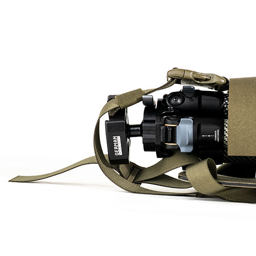 The GTS Tripod Field Rig offers versatile transport, a stable shooting mat, and MOLLE compatibility, all in a durable design for efficient field use.