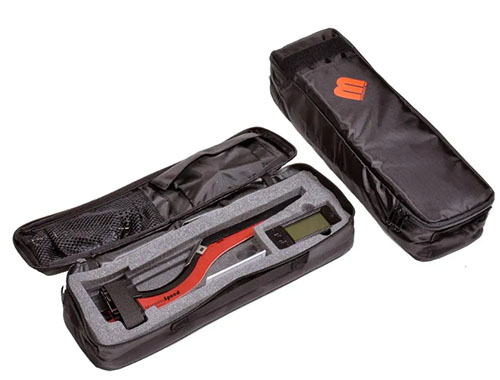 The MagnetoSpeed Soft Case offers superior protection for V3 and Sporter chronographs with custom foam inserts and compartments for organized transport.