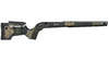 Lightweight foam-filled carbon fiber stock with magnesium micro chassis, ARCA rail, and adjustable length for optimal comfort and stability in any shooting scenario.