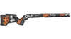 The MDT CRBN Rifle Stock is lightweight, durable, and features V-block bedding for stability, harmonic vibration absorption, and versatile mounting options.