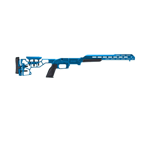 Experience ultimate ergonomics with the MDT ESS Chassis System Kit for Howa 1500, featuring a 15" forend, adjustable buttstock, and easy magazine access.