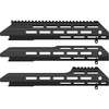 The MDT ESS Fore-end offers versatility with a standard 15" length and options for shorter or longer fore-ends, plus attachment rails for enhanced customization.