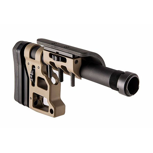 Discover the MDT Skeleton Carbine Stock, featuring tool-less adjustability, ergonomic design, and compatibility with all LSS Chassises and AR-15 Carbine interfaces.