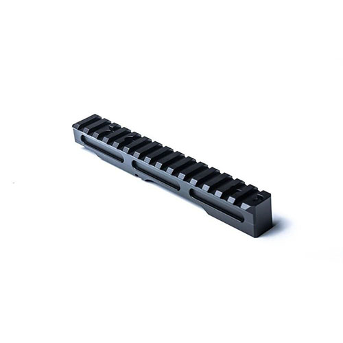 MDT's ESS Scope Base Picatinny Rails offer easy optics mounting, durable 6061-T6 aluminum construction, 20 MOA incline for elevation, and a recoil lug for stability.
