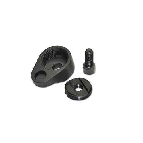 Easily connect the MDT Skeleton Rifle Stock to your MDT chassis with this quick-install Carbine to Fixed Stock Adapter, enhancing modularity and LOP by 0.75".