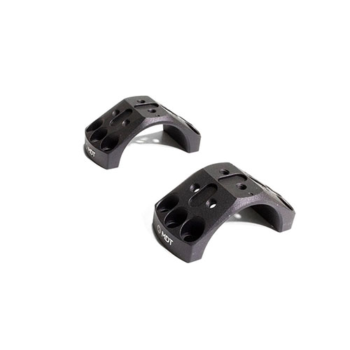 Enhance your scope setup with MDT Accessory Ring Caps, allowing easy attachment of rails and RDS plates, compatible with MDT One-Piece and Elite Scope Rings.