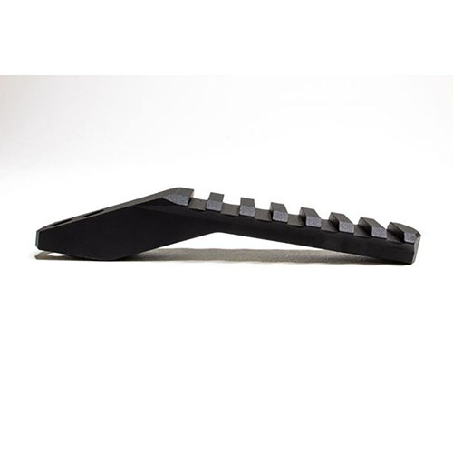 The MDT Accessory Ring Cap Picatinny Rail offers 5" of mounting space with 7 cross slots, perfect for attaching bubble levels, data card holders, and more.