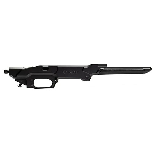 Build your custom MDT ESS Chassis for Tikka T3 with various forend lengths, M-LOK slots, and stock options for ultimate versatility and performance.