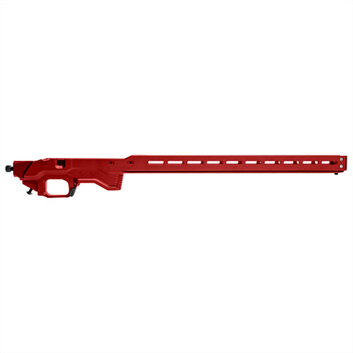 Build your own ACC Chassis with the MDT ACC Chassis Base, featuring various stock options and a Vertical Pistol Grip for enhanced performance.