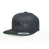 The MDT snapback hat in black features a customizable design and a comfortable fit for everyone, making it the perfect accessory for shooting enthusiasts.