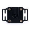 Securely attach gear with the OBI Slide Lock, featuring easy attachment, flexible orientation, and compatibility with MOLLE systems and 1-inch straps.