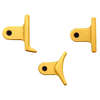 Enhance your shooting experience with TIMNEY's All SHOES FIT Calvin Elite Gold Shoe Kit, featuring adjustable heeled, curved, and straight trigger shoes in vibrant colors.