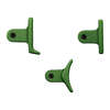 Enhance your shooting experience with the TIMNEY Calvin Elite Green Shoe Kit, featuring adjustable heeled, curved, and straight trigger shoes in vibrant colors.