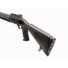 The Urbino Pistol Grip Stock for Beretta 1301 features a 12.5" length of pull, shock-absorbing grip, and easy installation, ideal for tactical use.