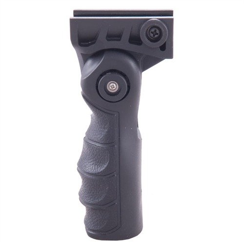 The AR-15/M16 Folding Vertical Forend Grip enhances control and recoil management, folds for easy storage, and offers five adjustable positions for versatile use.