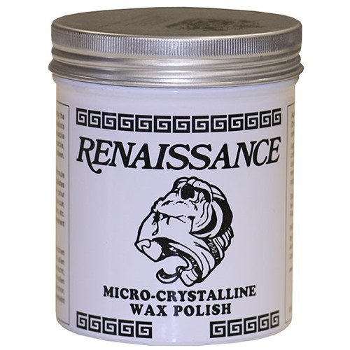 Renaissance Micro-Crystalline Wax provides long-lasting, acid-free protection for metals, wood, and more, enhancing clarity and preventing tarnishing.