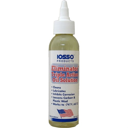 IOSSO Products Triple Action Oil cleans, lubricates, and protects firearms with biodegradable plant extracts, offering deep penetration and superb anti-corrosion properties.